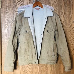 Sheep and Corduroy Tan Jacket: (S/M)